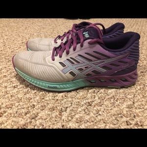 Ombré ASICS tennis shoes